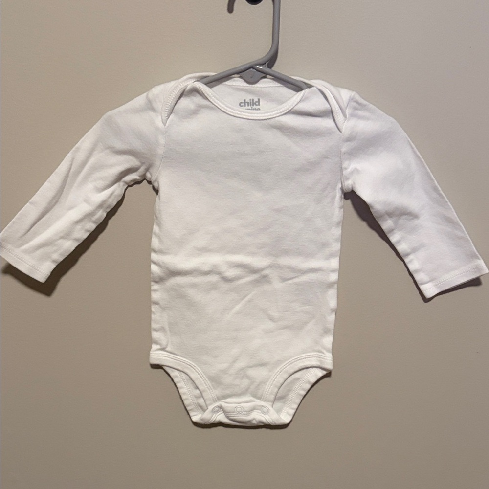 Child of Mine Classic White Long Sleeve Bodysuit